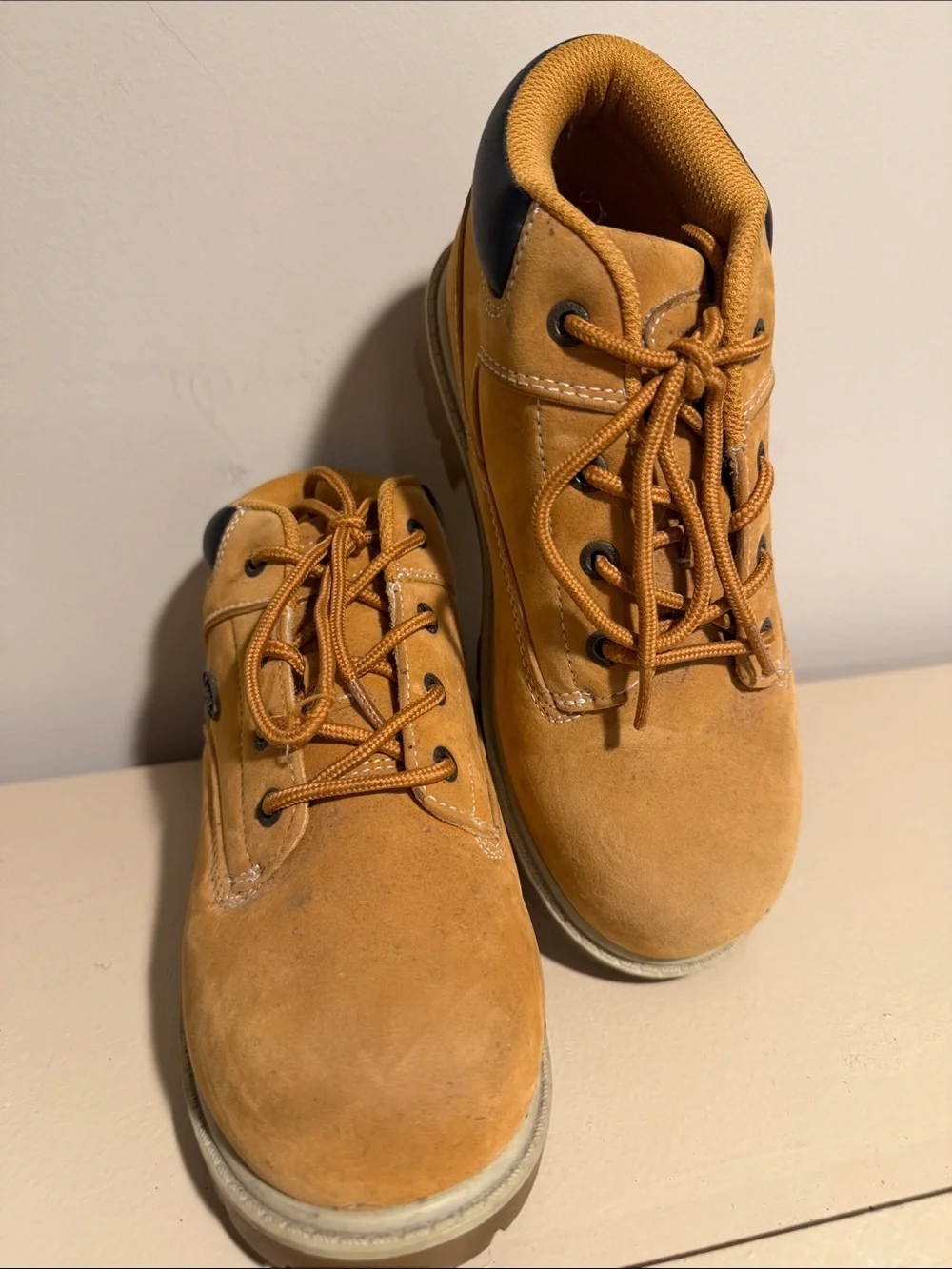 Men's Casual Lace-Up Suede Work Shoes - Tan